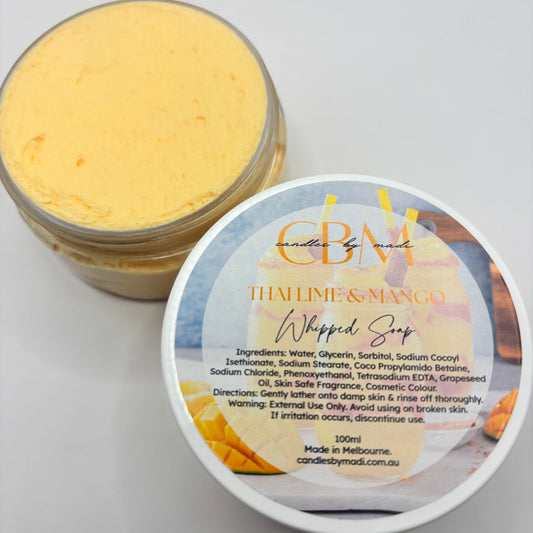 Thai Lime & Mango Whipped Soap (100ml)