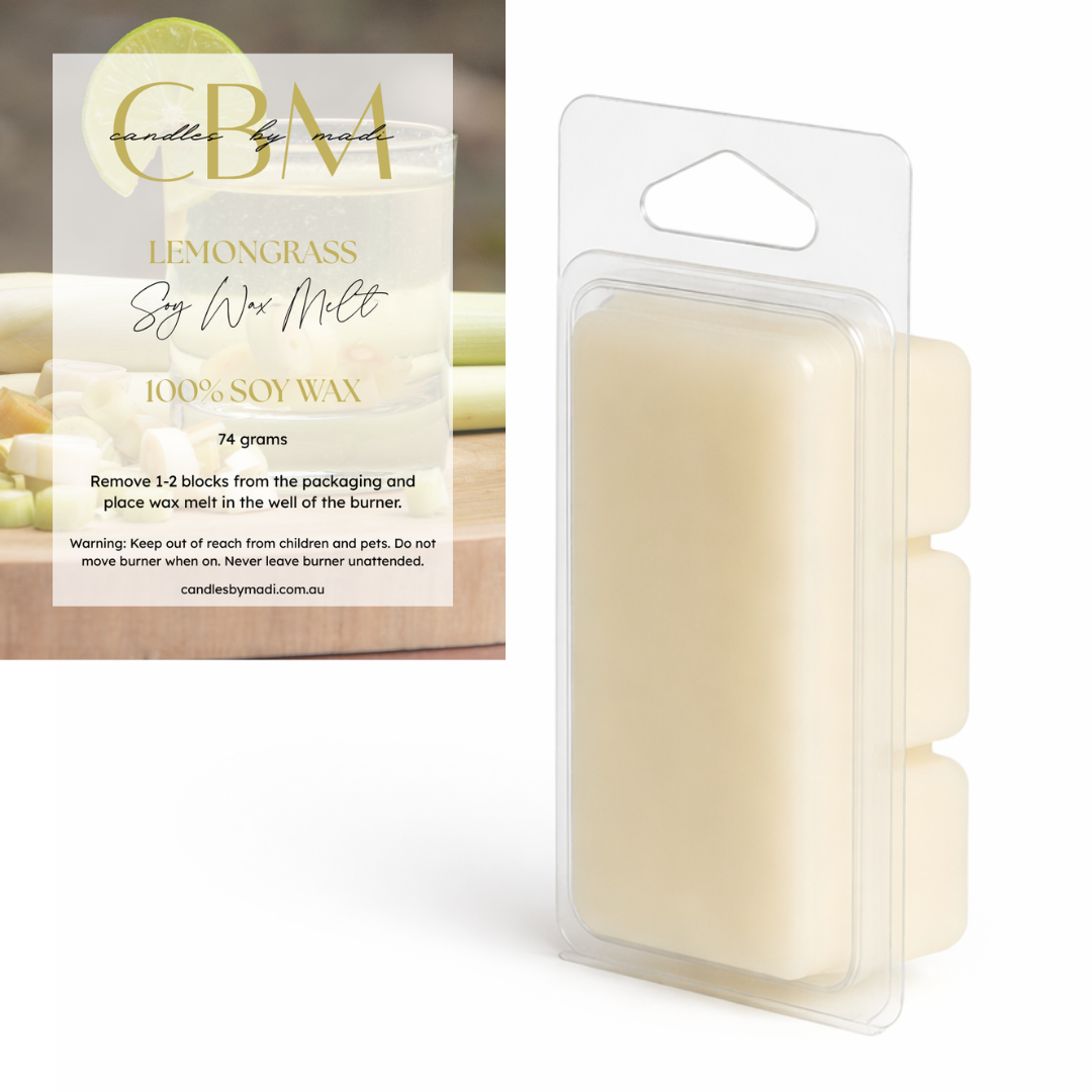 Lemongrass Soy Wax Melt (74 grams)
