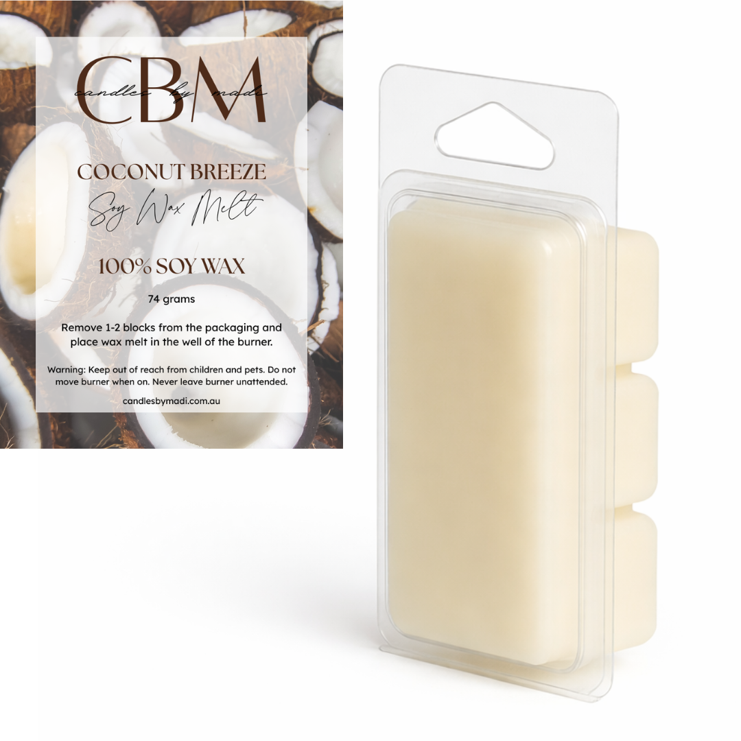 Coconut Breeze Soy Wax Melt (74 grams)