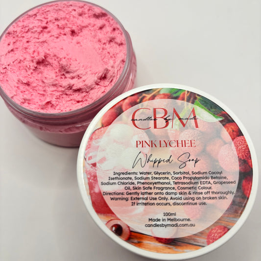 Pink Lychee Whipped Soap (100ml)