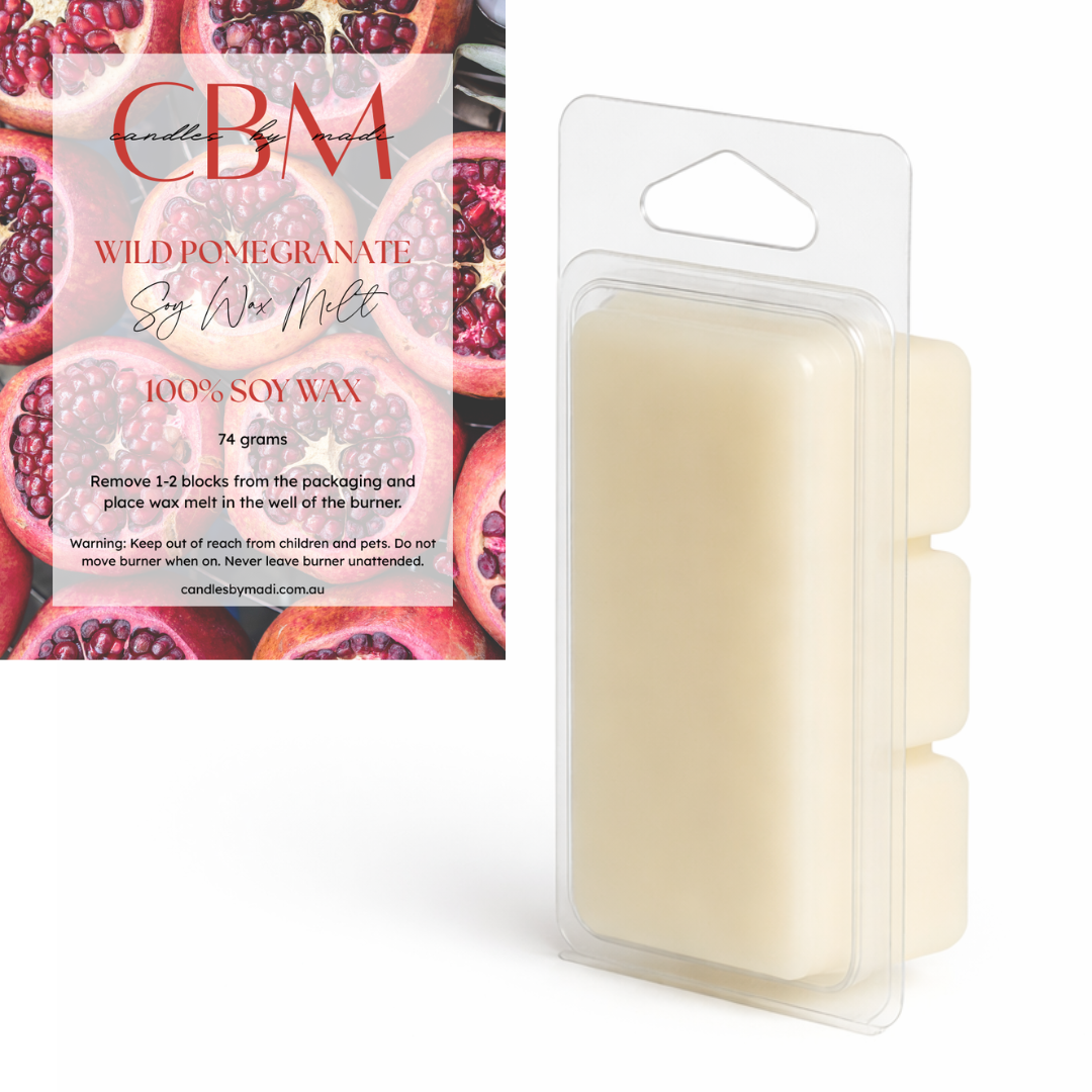 Wild Pomegranate Soy Wax Melt (74 grams)