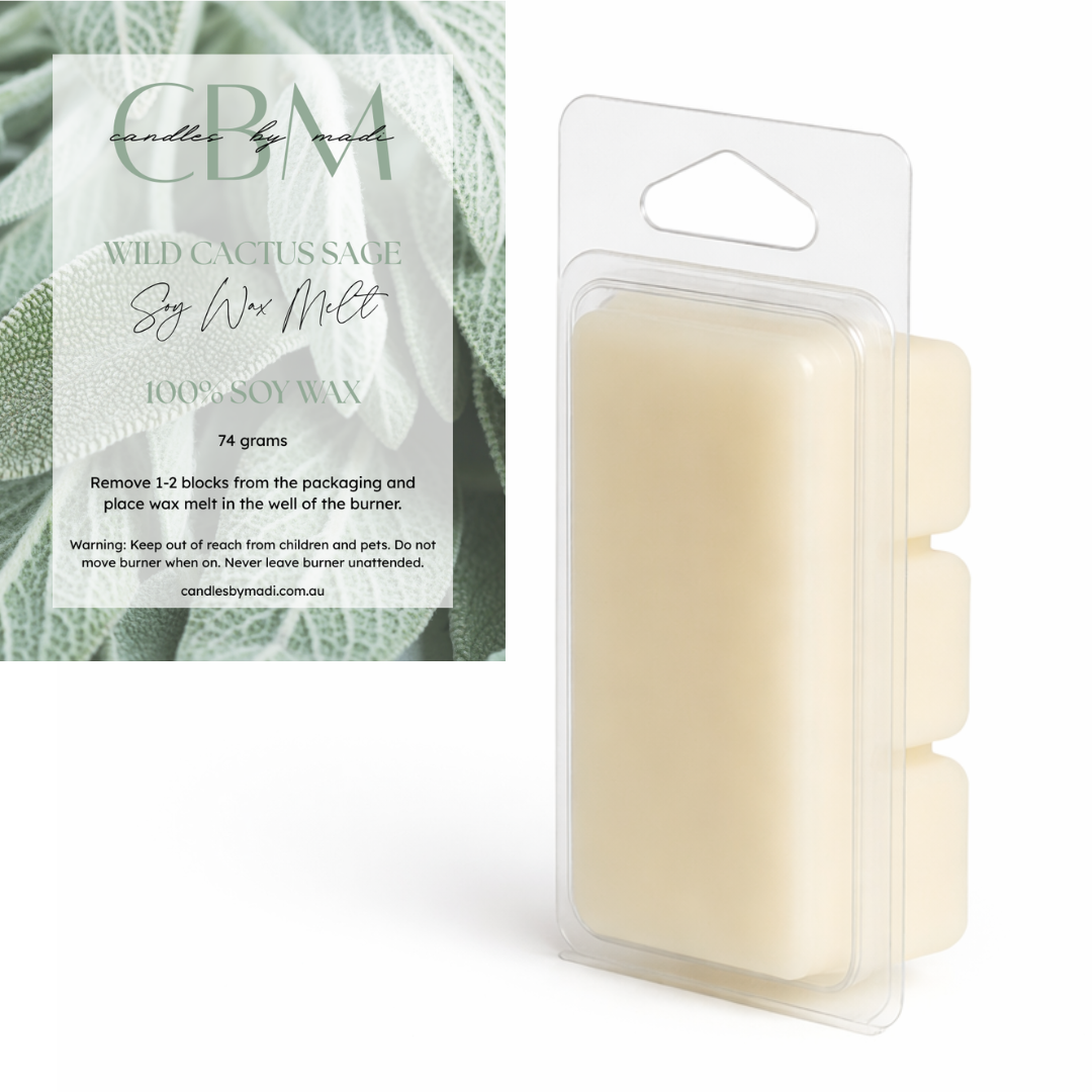 Wild Cactus Sage Soy Wax Melt (74 grams)