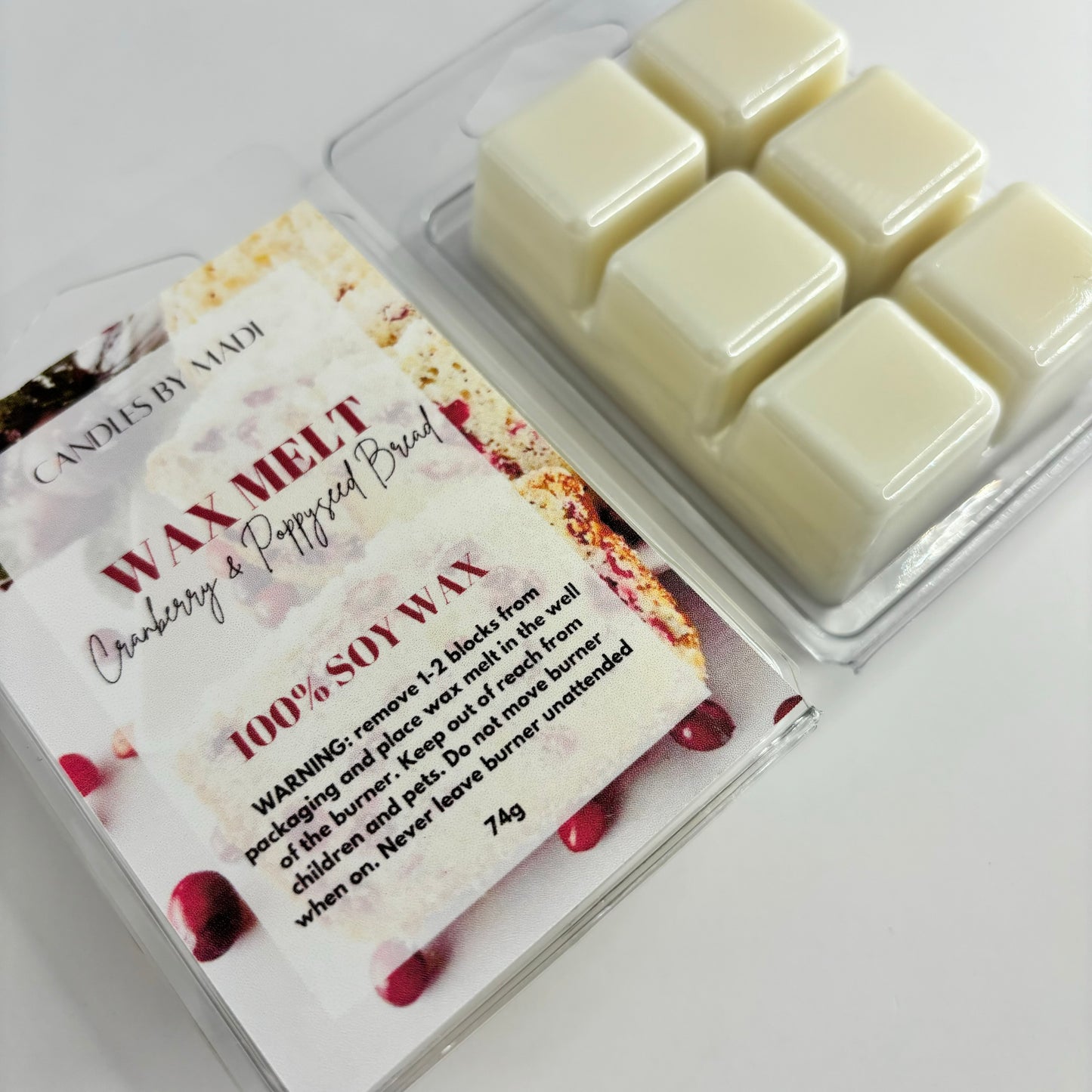 Cranberry & Poppyseed Bread Soy Wax Melt