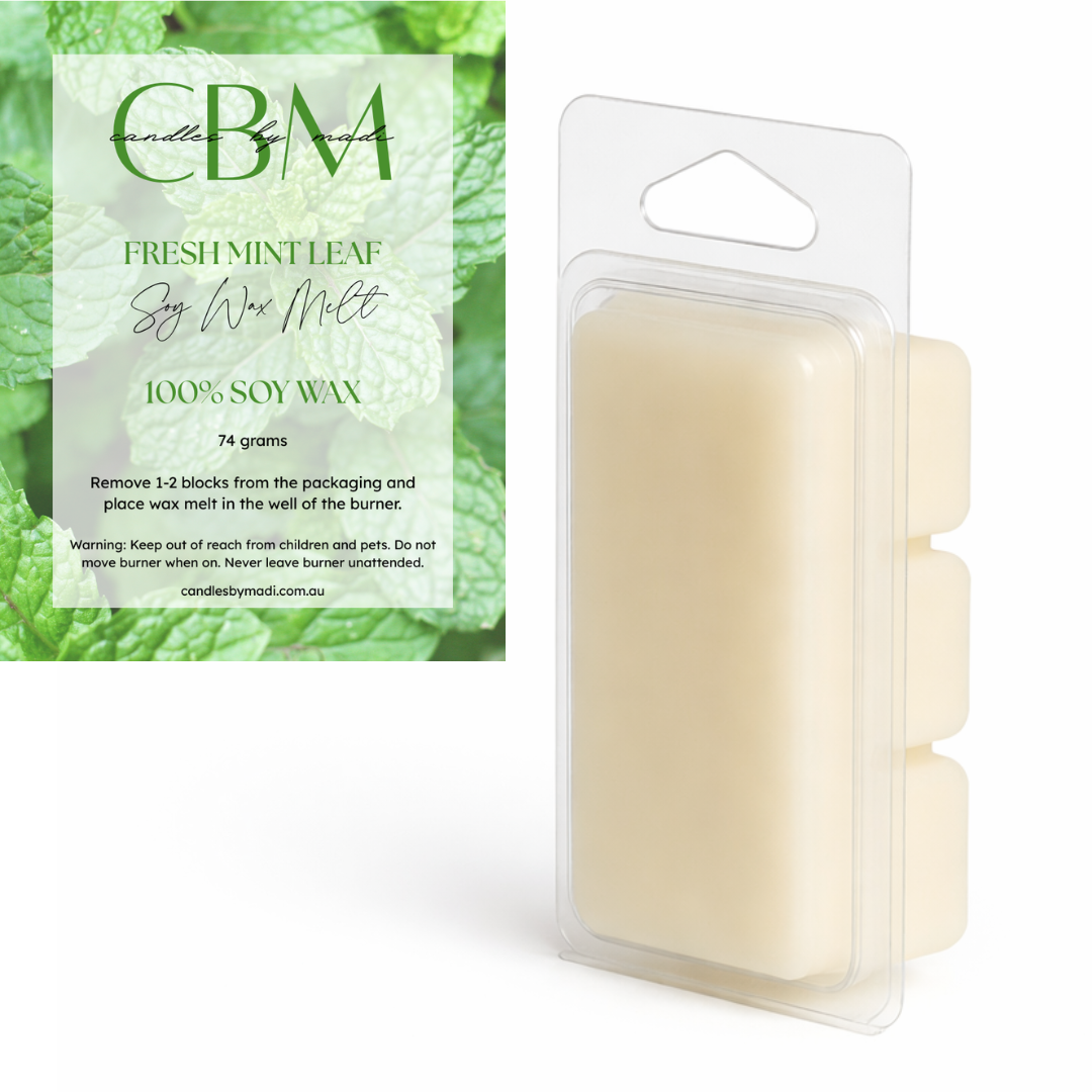 Fresh Mint Leaf Soy Wax Melt (74 grams)
