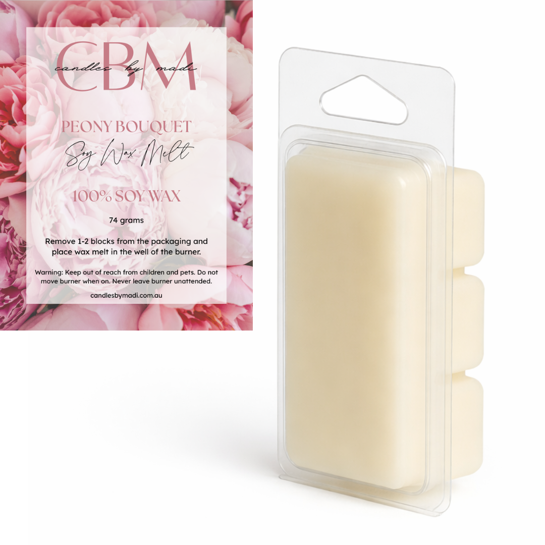 Peony Bouquet Soy Wax Melt (74 grams)