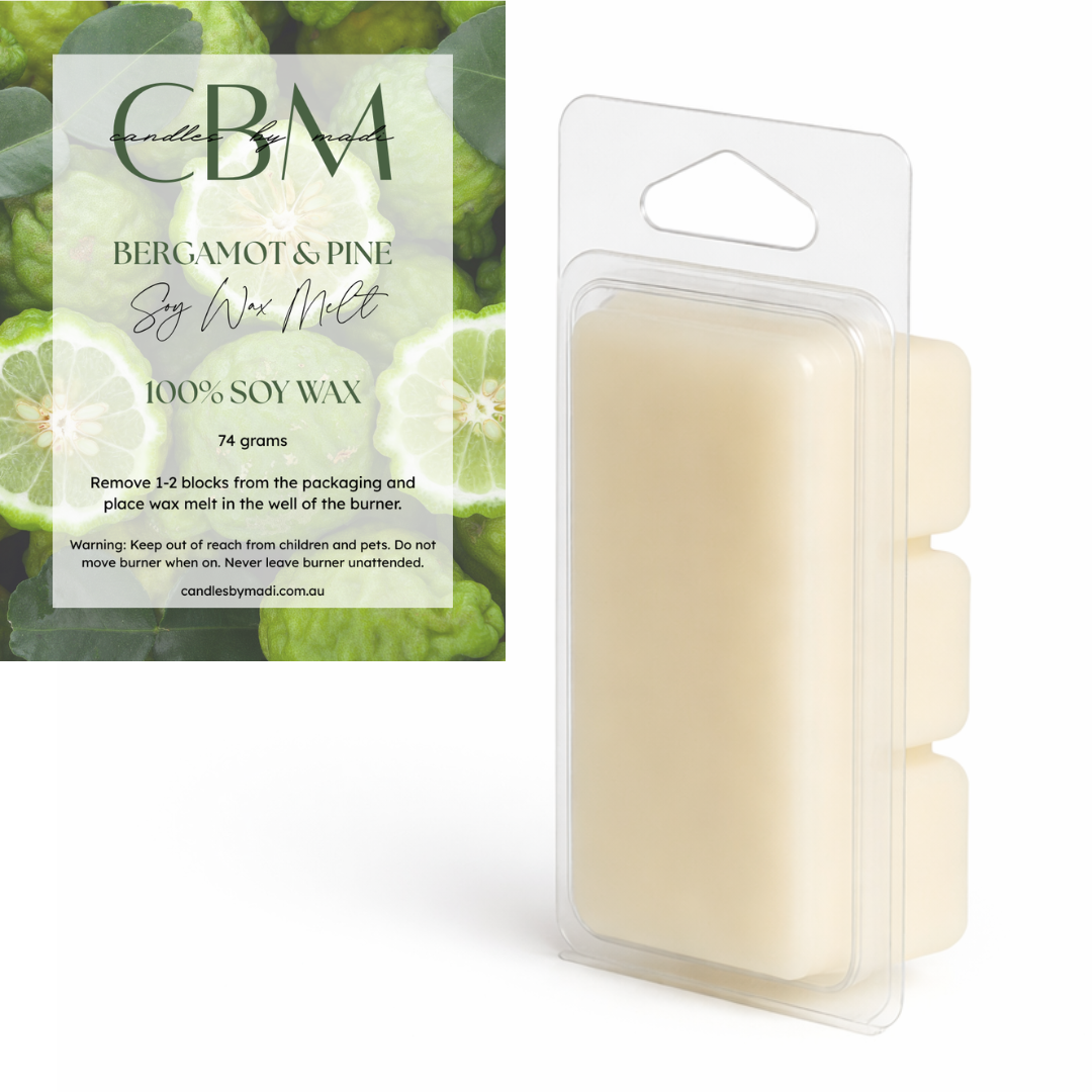 Bergamot & Pine Soy Wax Melt (74 grams)