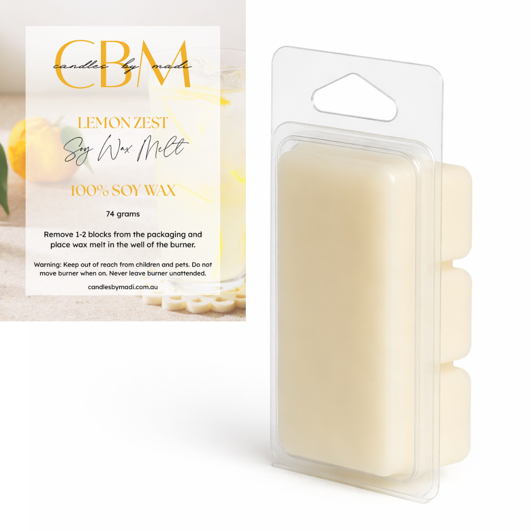 Lemon Zest Soy Wax Melt (74 grams)