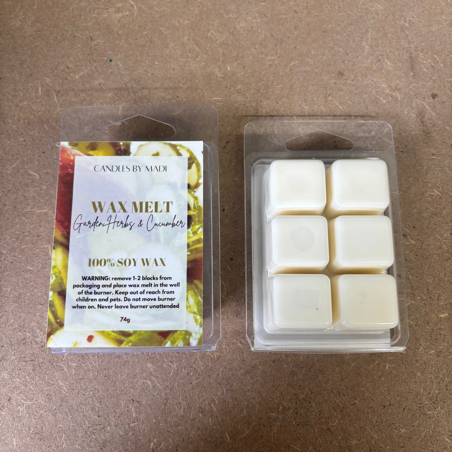 Garden Herbs & Cucumber Soy Wax Melt