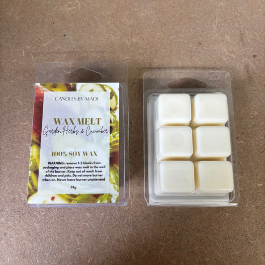 Garden Herbs & Cucumber Soy Wax Melt