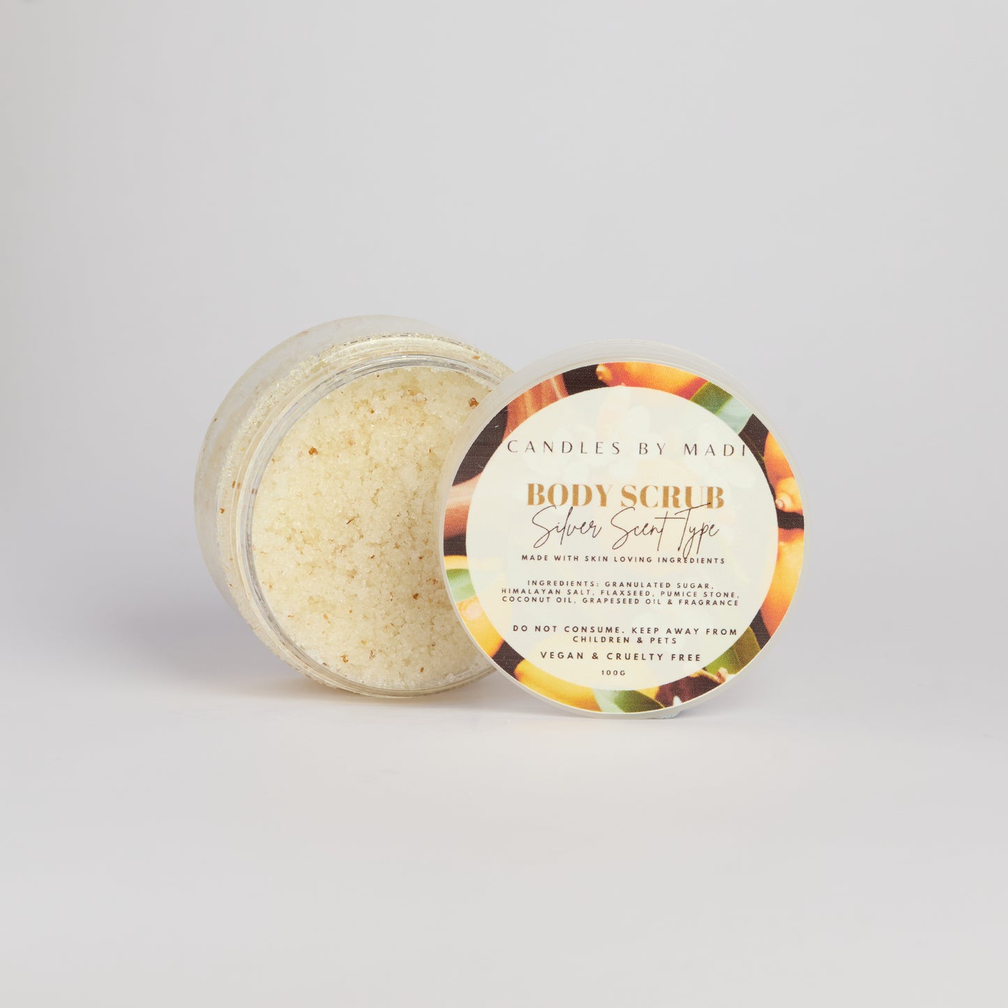Silver Scent Type Body Scrub (100 grams)