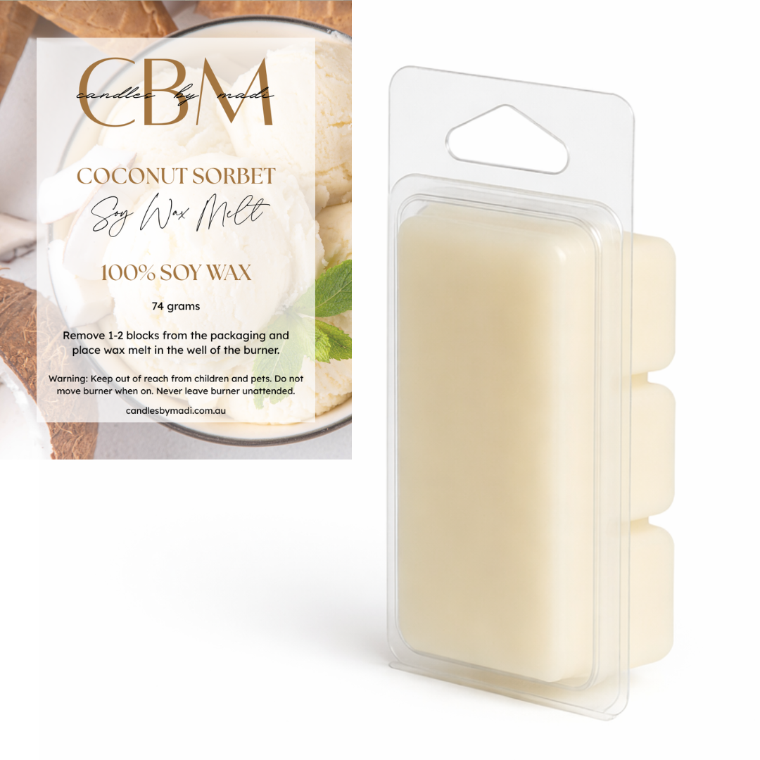 Coconut Sorbet Soy Wax Melt (74 grams)