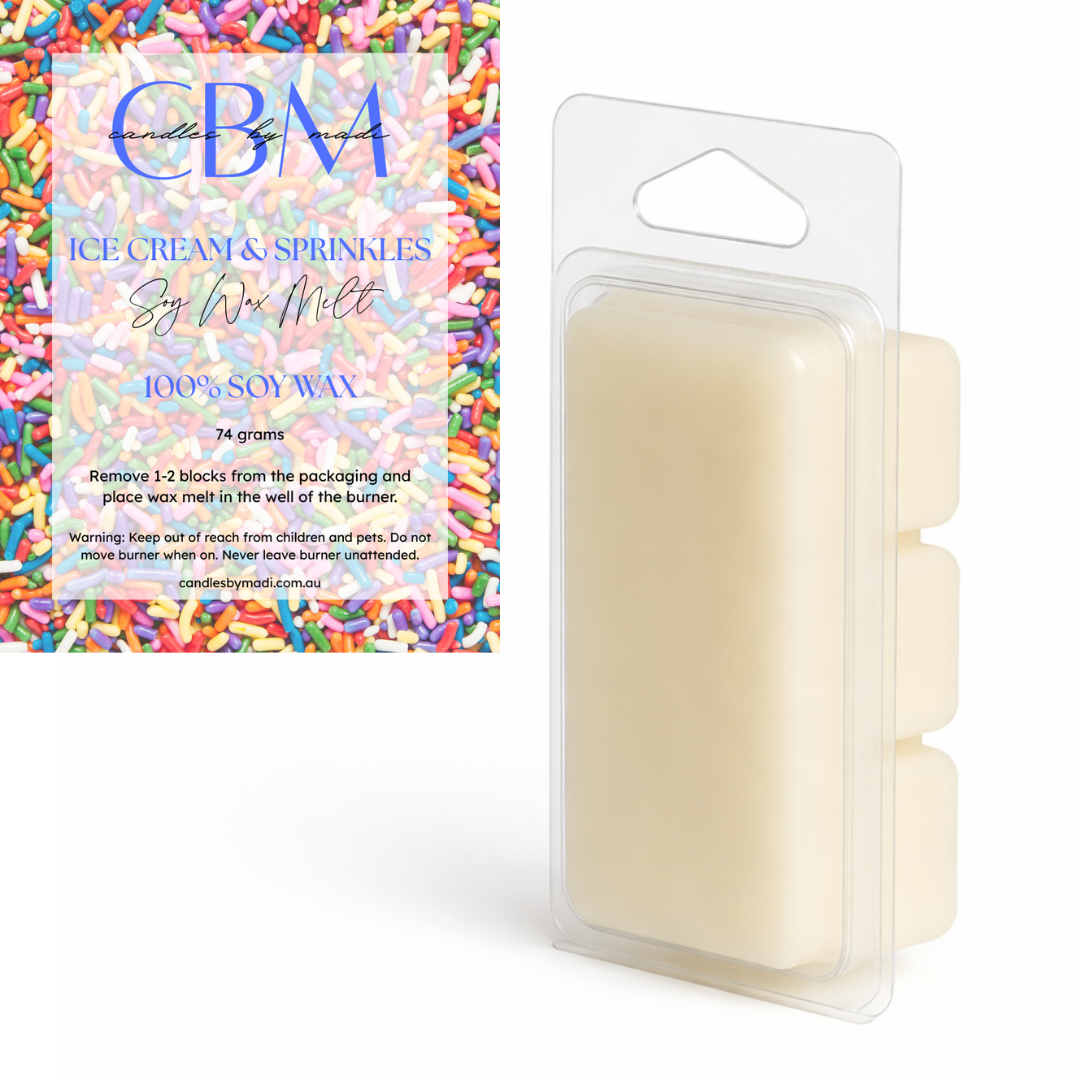 Ice Cream & Sprinkles Soy Wax Melt (74 grams)
