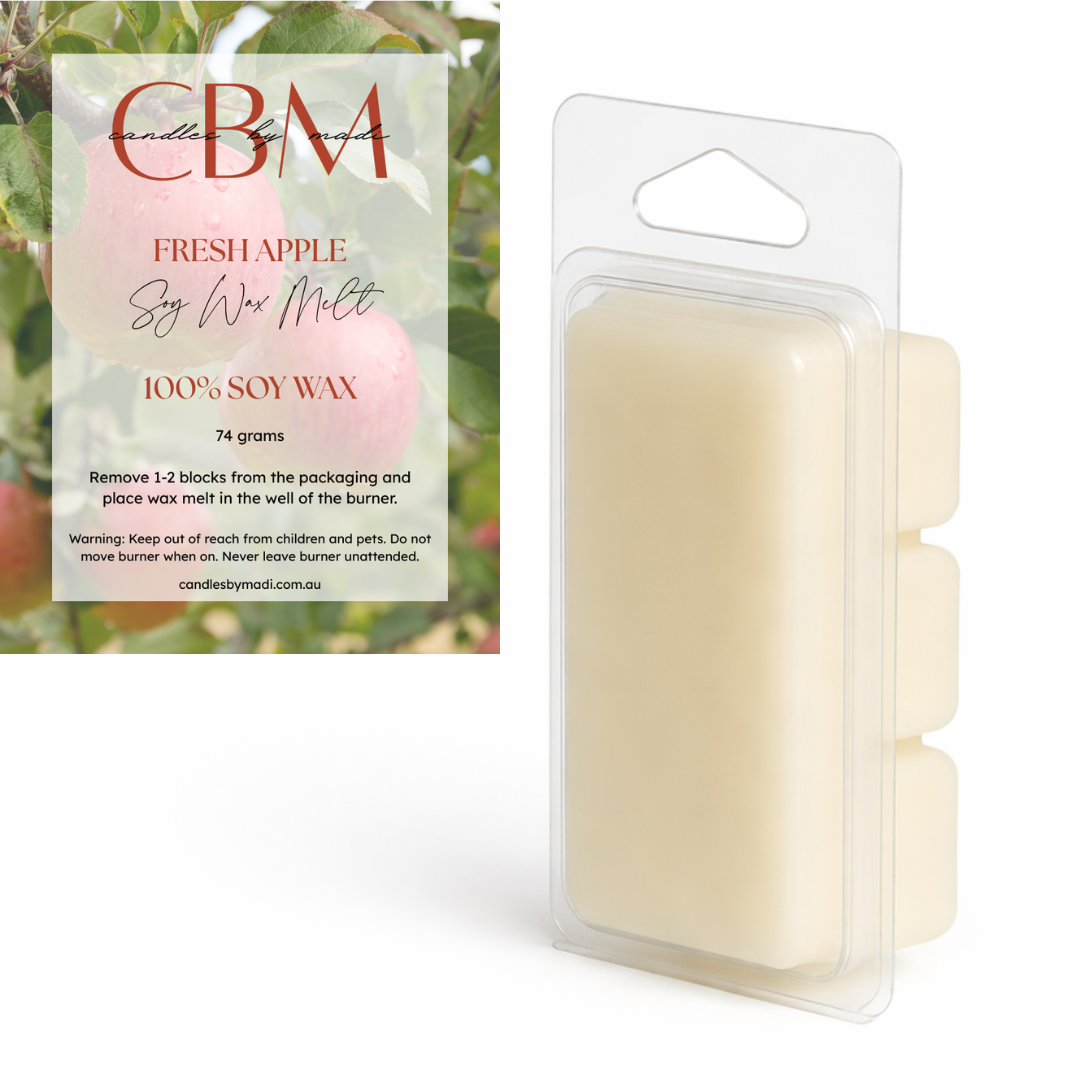 Fresh Apple Soy Wax Melt (74 grams)