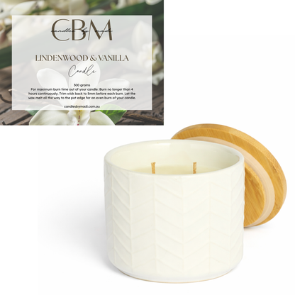 Lindenwood & Vanilla Candle (300 grams)