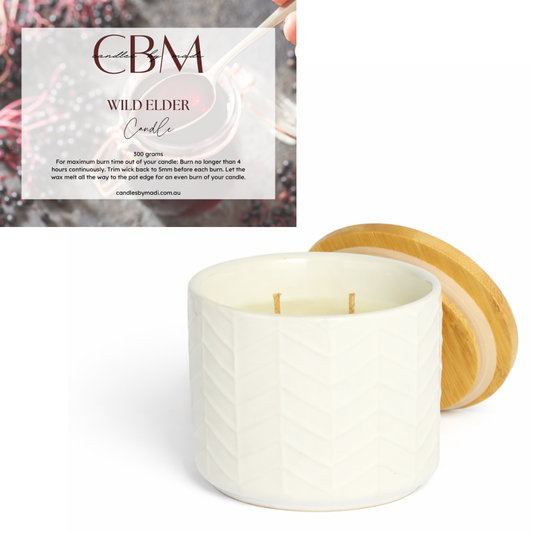 Wild Elder Candle (300 grams)
