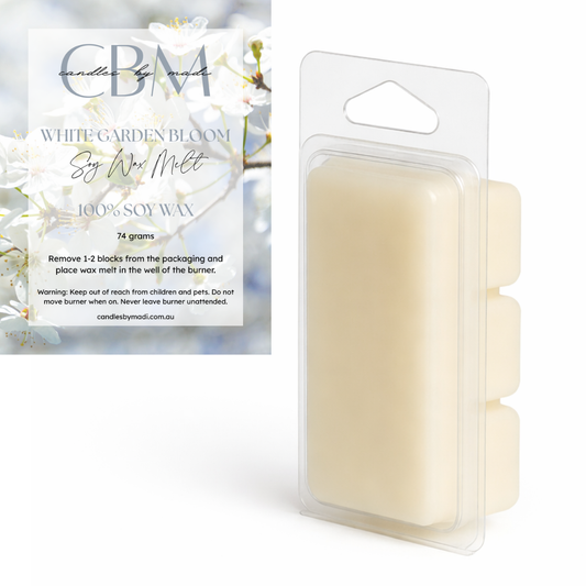 White Garden Bloom Soy Wax Melt (74 grams)