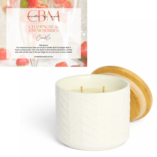 Champagne & Strawberries Candle (300 grams)