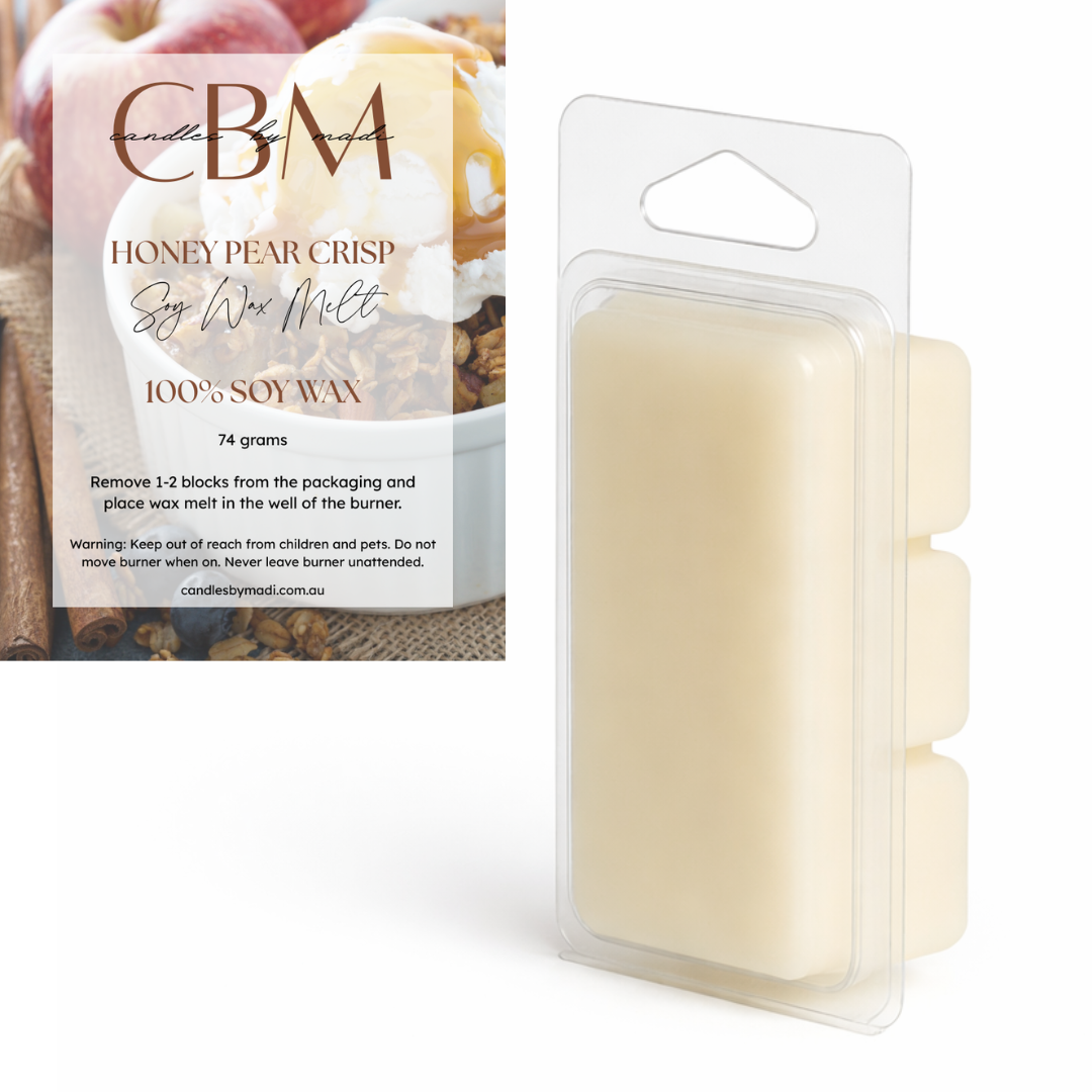 Honey Pear Crisp Soy Wax Melt (74 grams)