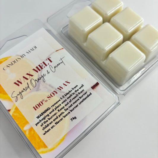 Sugared Orange & Coconut Soy Wax Melt