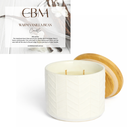 Warm Vanilla Bean Candle (300 grams)