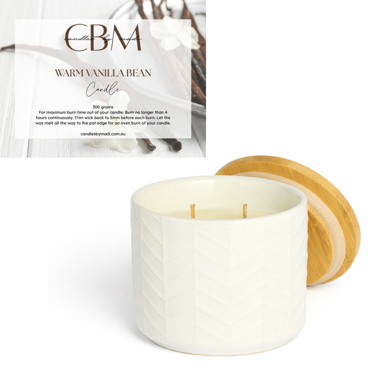 Warm Vanilla Bean Candle (300 grams)