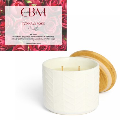 Tonka & Rose Candle (300 grams)