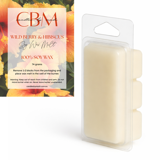 Wild Berry & Hibiscus Soy Wax Melt (74 grams)