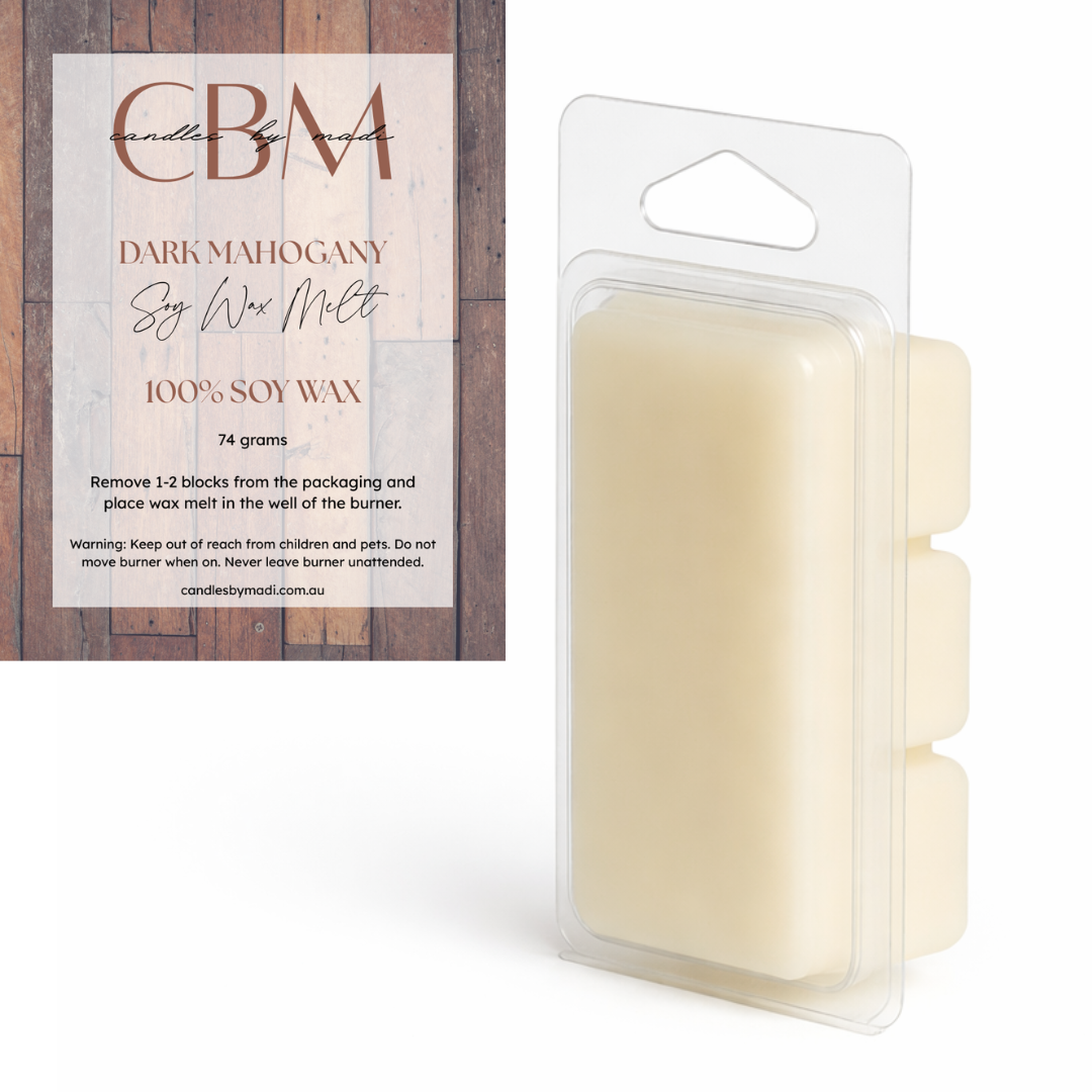 Dark Mahogany Soy Wax Melt (74 grams)