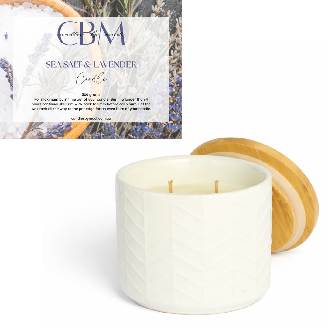 Sea Salt & Lavender Candle (300 grams)