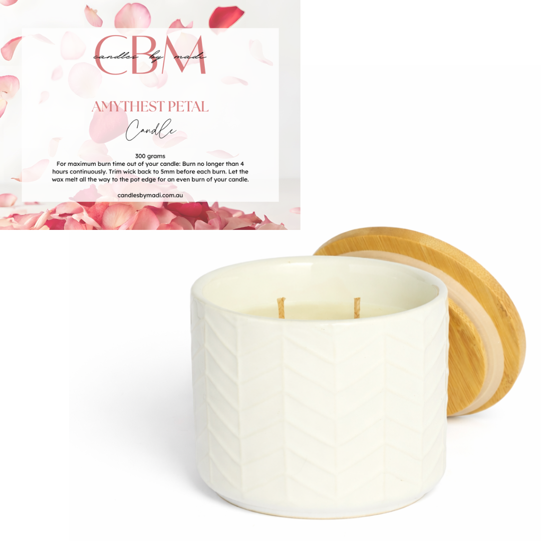 Amethyst Petal Candle (300 grams)
