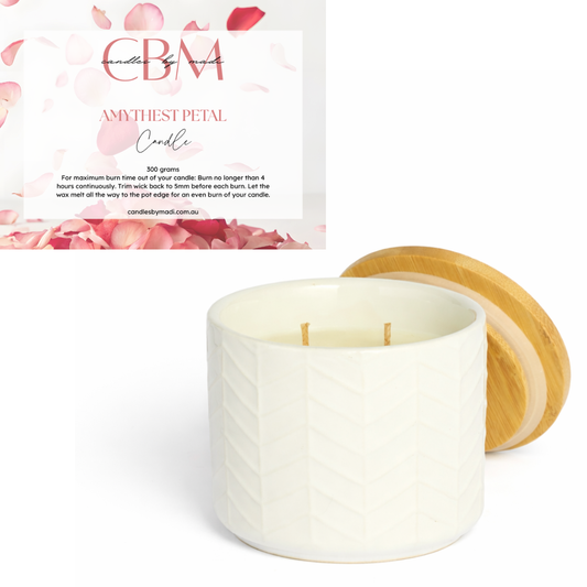 Amethyst Petal Candle (300 grams)