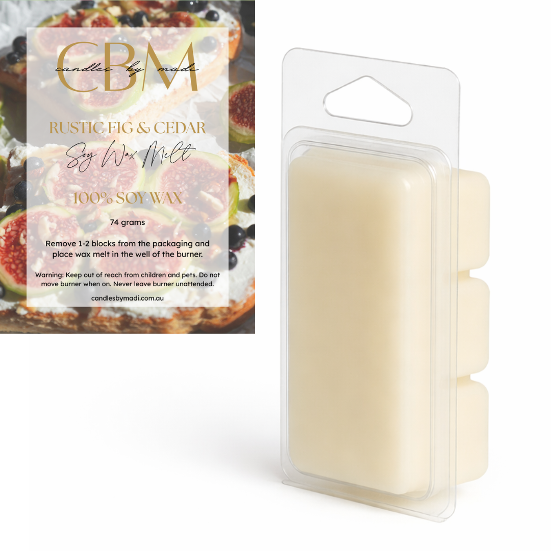Rustic Fig & Cedar Soy Wax Melt (74 grams)
