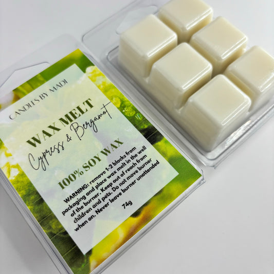 Cypress & Bergamot Soy Wax Melt