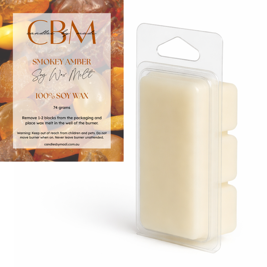 Smokey Amber Soy Wax Melt (74 grams)