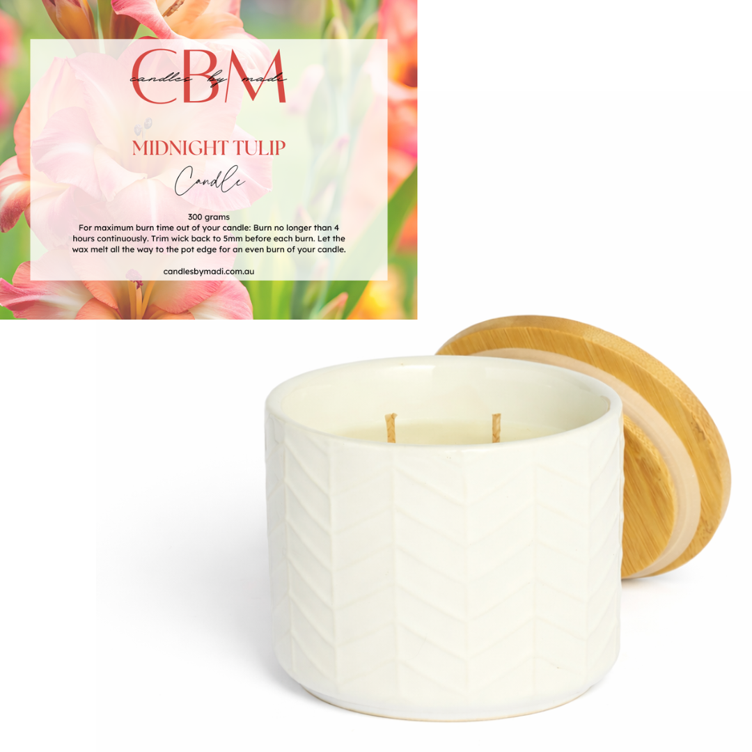 Midnight Tulip Candle (300 grams)