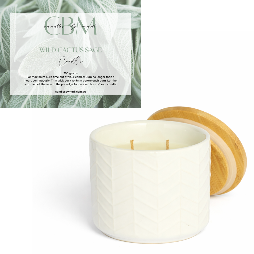Wild Cactus Sage Candle (300 grams)