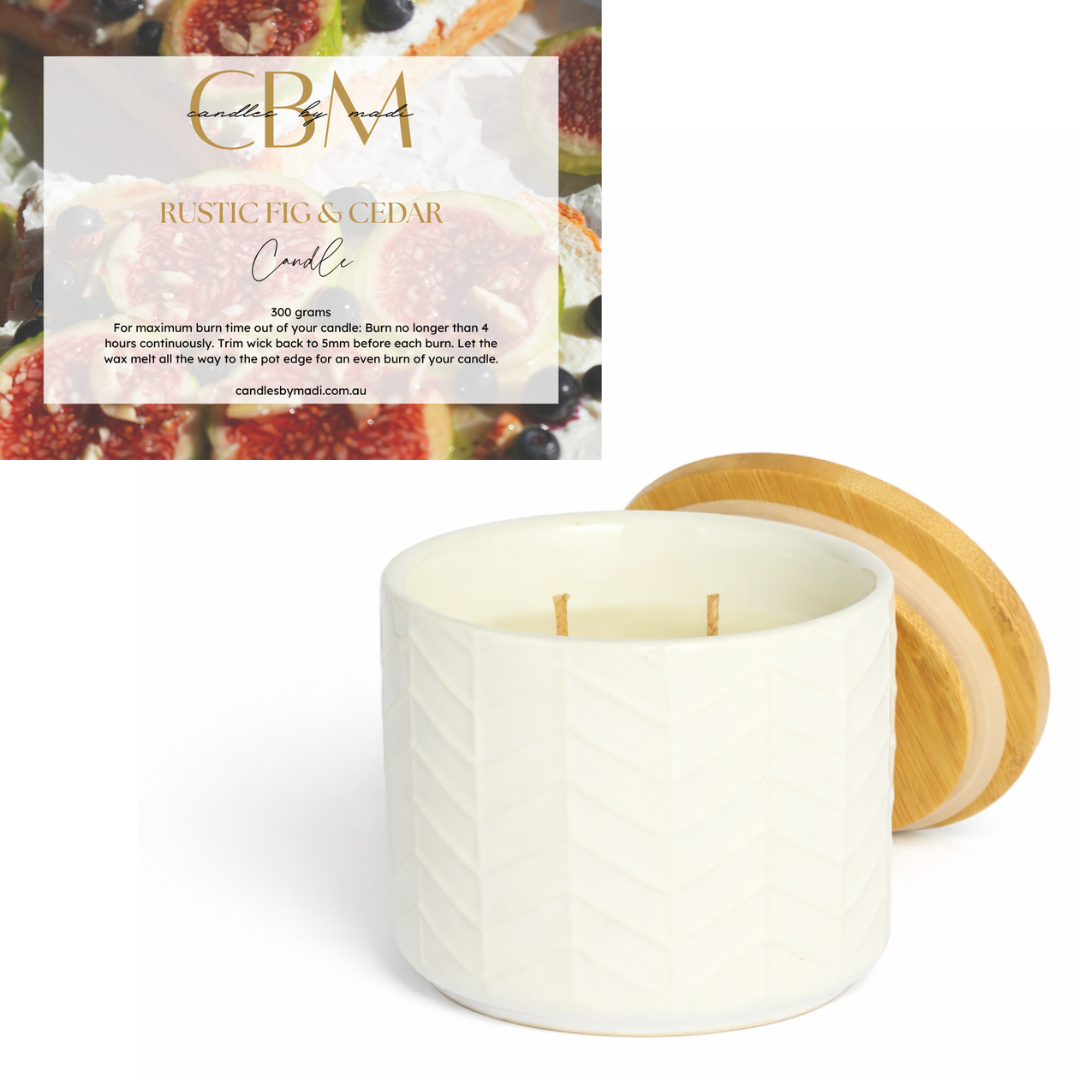 Rustic Fig & Cedar Candle (300 grams)