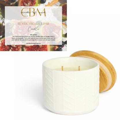 Rustic Fig & Cedar Candle (300 grams)