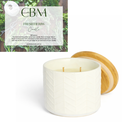 Fresh Herbs Candle (300 grams)