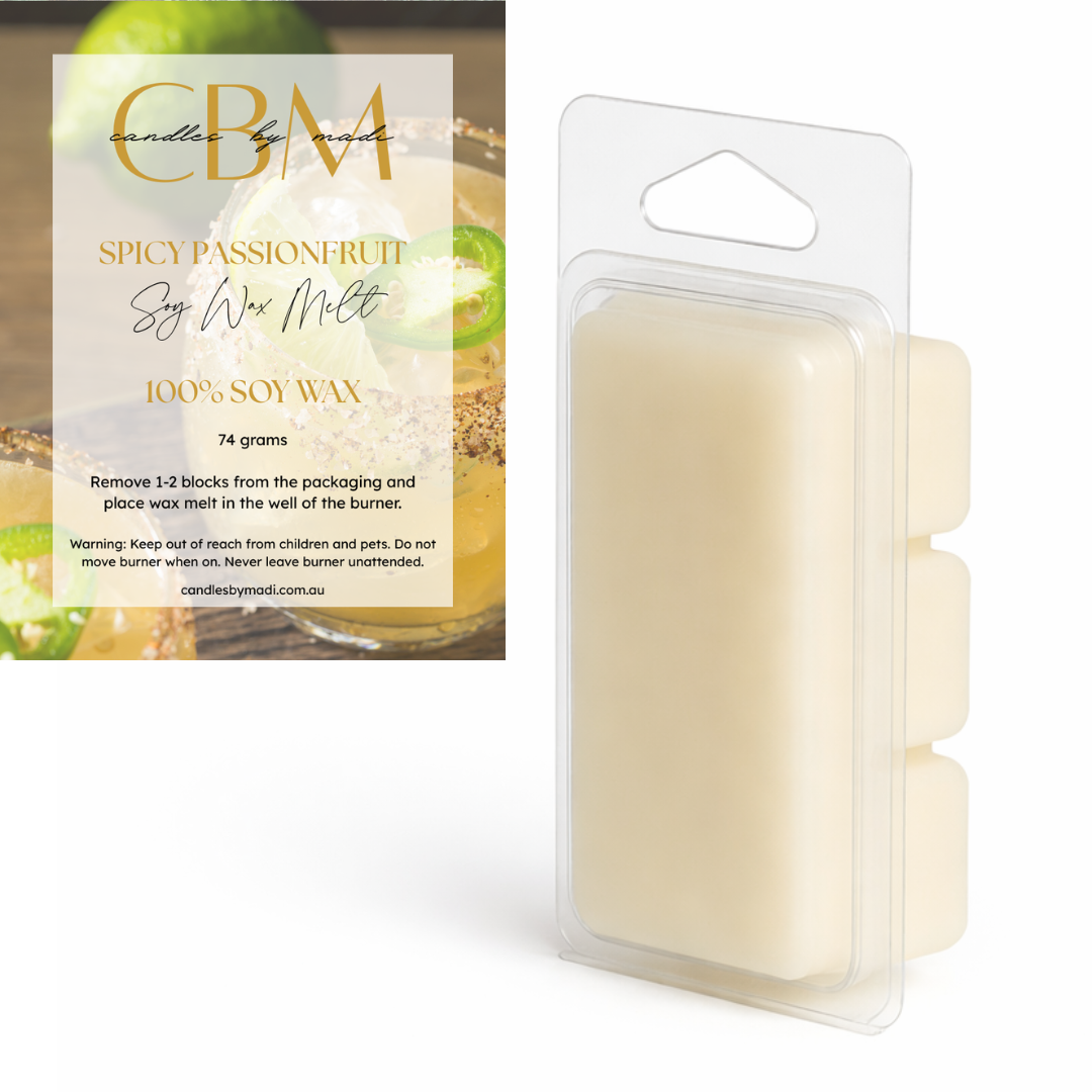 Spicy Passionfruit Soy Wax Melt (74 grams)