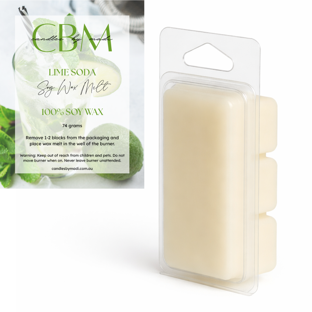 Lime Soda Soy Wax Melt (74 grams)