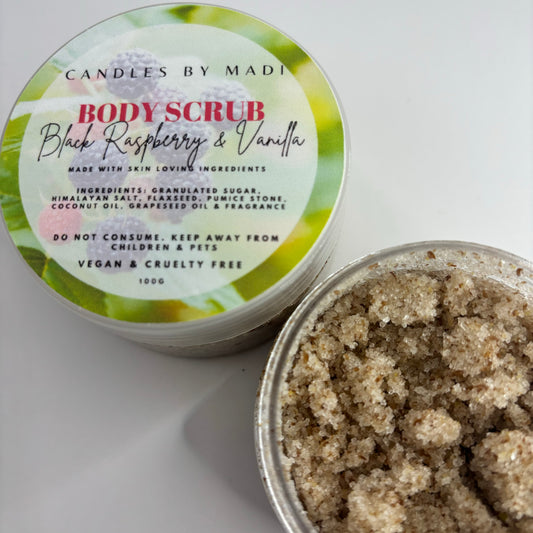 Black Raspberry & Vanilla Body Scrub (100 grams)