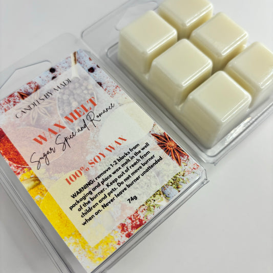 Sugar Spice and Romance Soy Wax Melt