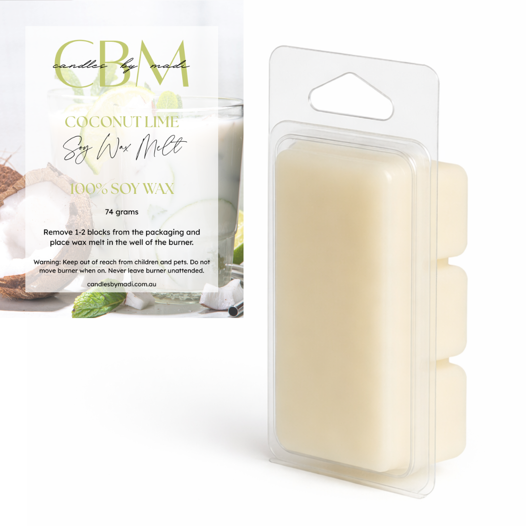 Coconut Lime Soy Wax Melt (74 grams)