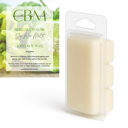 Bergamot Noir Soy Wax Melt (74 grams)