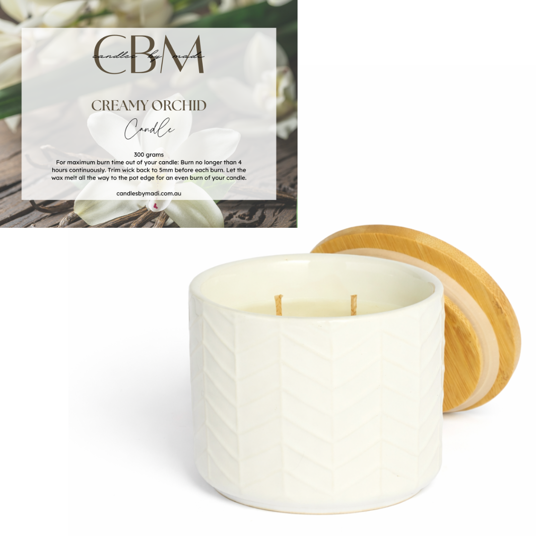 Creamy Orchid Candle (300 grams)