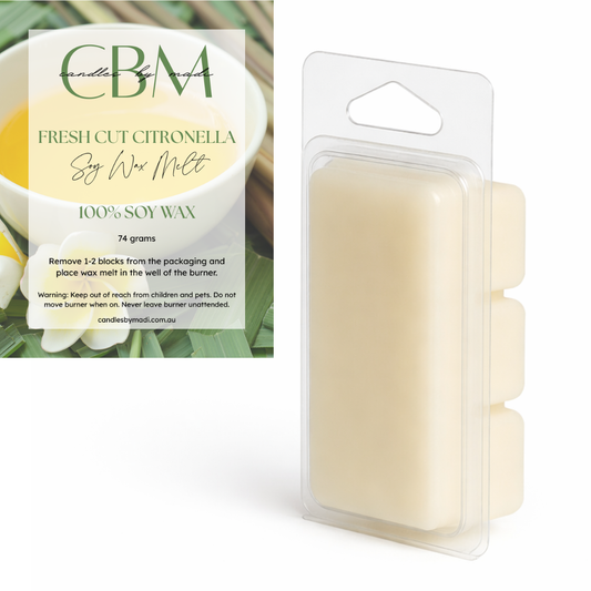 Fresh Cut Citronella Soy Wax Melt (74 grams)