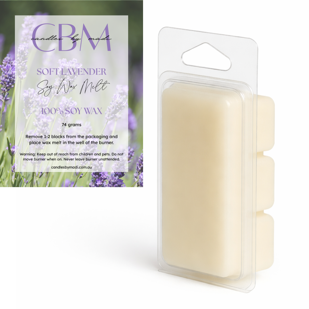 Soft Lavender Soy Wax Melt (74 grams)