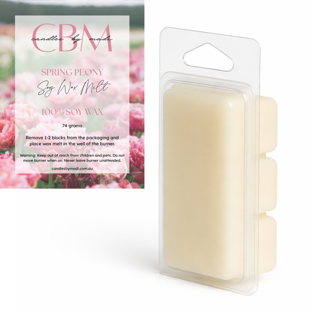 Spring Peony Soy Wax Melt (74 grams)
