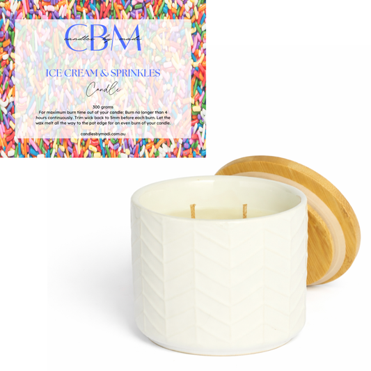 Ice Cream & Sprinkles Candle (300 grams)